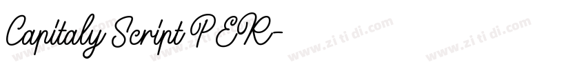 Capitaly Script PER字体转换